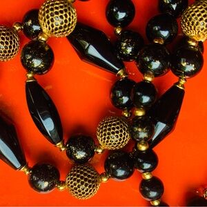 Black and gold necklace